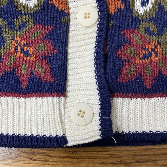 Vintage Beldoch Popper Sweater Vest Grandmacore Cottagecore USA - Picture 7 of 11